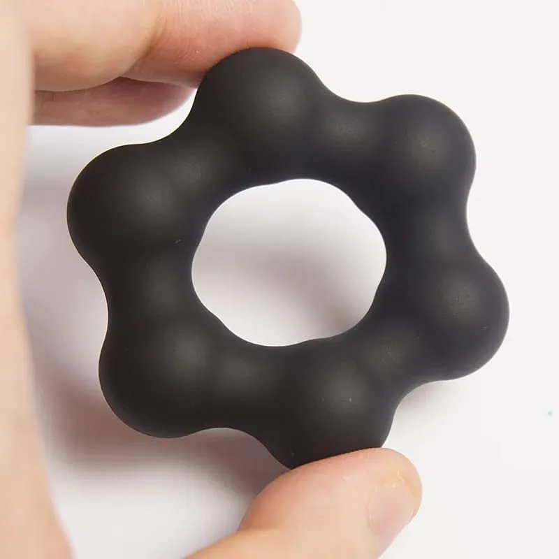 Star Dick Penis Cock Ring Delay Ejaculation Silicone Cockring Erection Sex Toys Men Testicle Scrotum Ball Stretcher