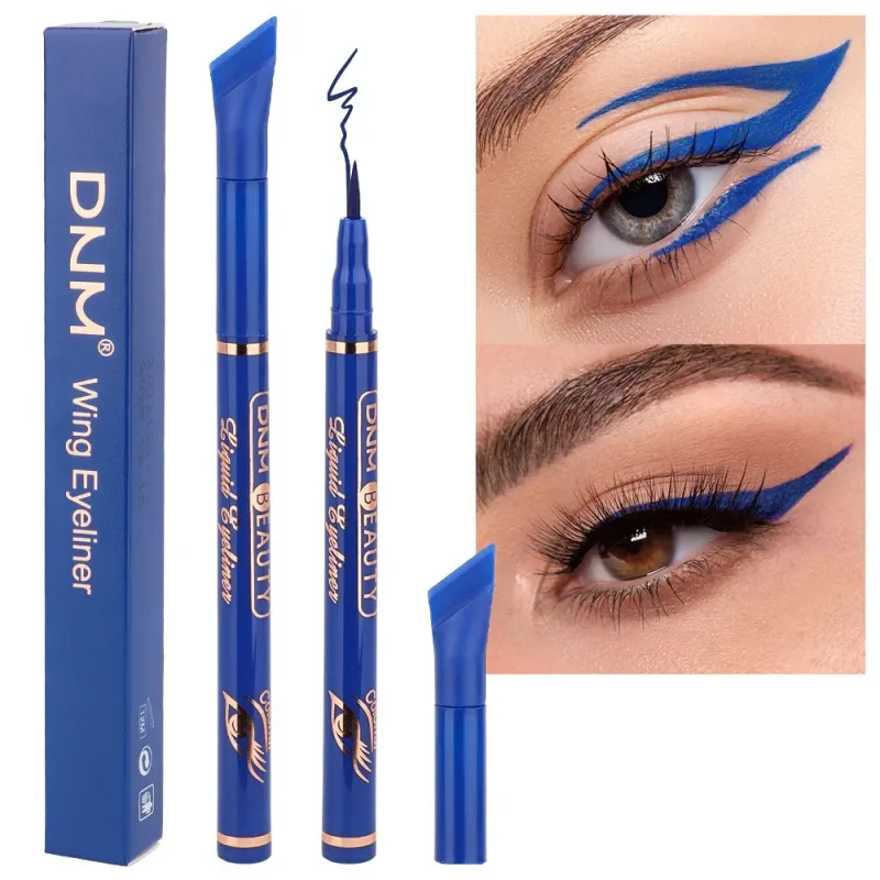 Delineador colorido à prova d'água, secagem rápida, caneta de maquiagem para os olhos de longa duração, fácil de aplicar, lápis delineador suave e ultrafino
