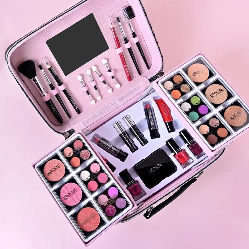 Popular 36 pcs beauty set makeup eyeliner blusher lipstick facial daily makeup kit women's holiday birthday gift set
