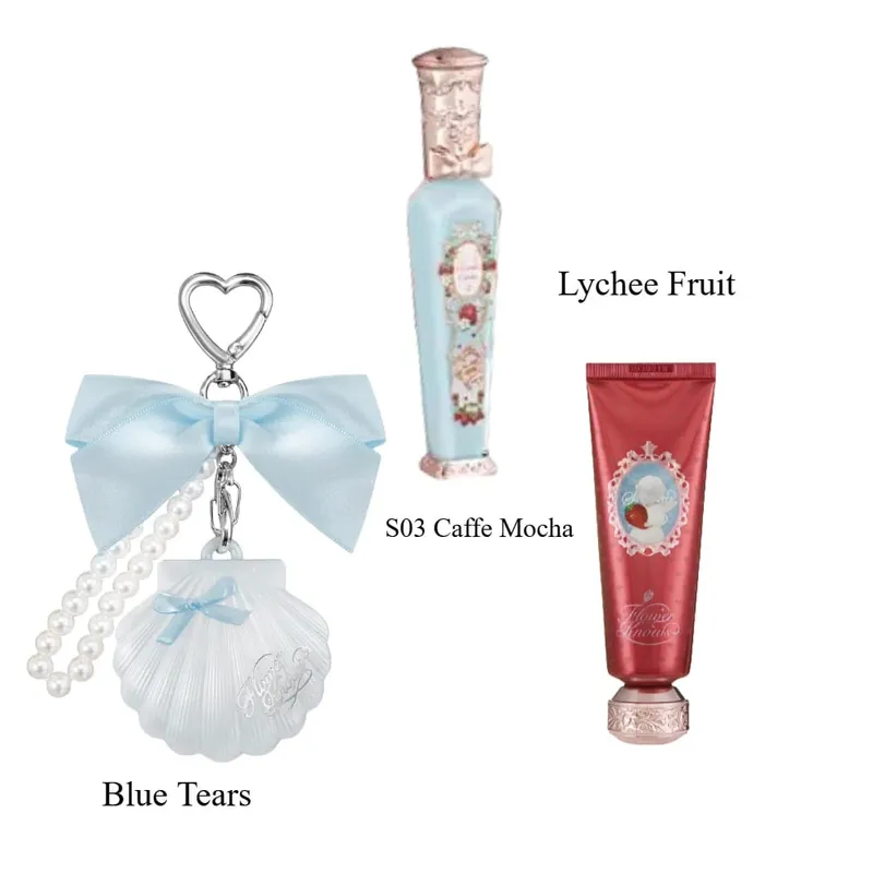 Flower Knows Batom Sólido Perfume Rímel Conjunto de fragrância de longa duração para mulheres