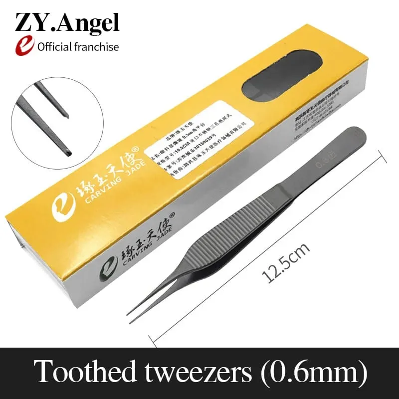 Edison Tweezers For Medical Plastic Surgery Double Eyelid Cosmetic Nose Surgery Big Belly Tweezers With Teeth And Hooks — image 9
