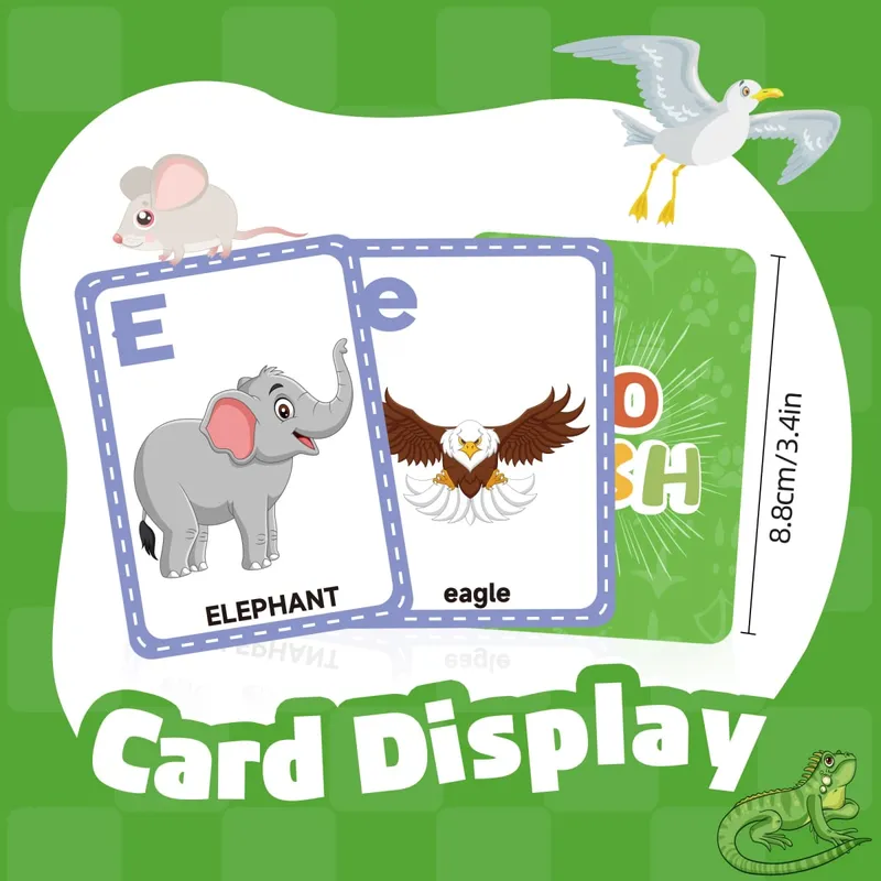[Jogos de cartas Go Fish] Jogo de cartas educacional para crianças de 4 a 8 anos para presentes de aniversário Jogo familiar noturno pré-escolar