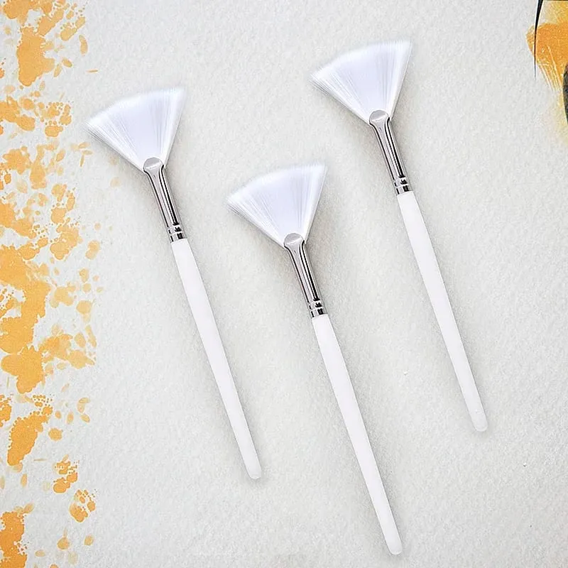 Conjunto de pincéis para máscara facial, faça você mesmo, pincéis aplicadores macios, ferramentas de maquiagem, inclui ventilador macio, pincéis faciais, pincel aplicador de ácido