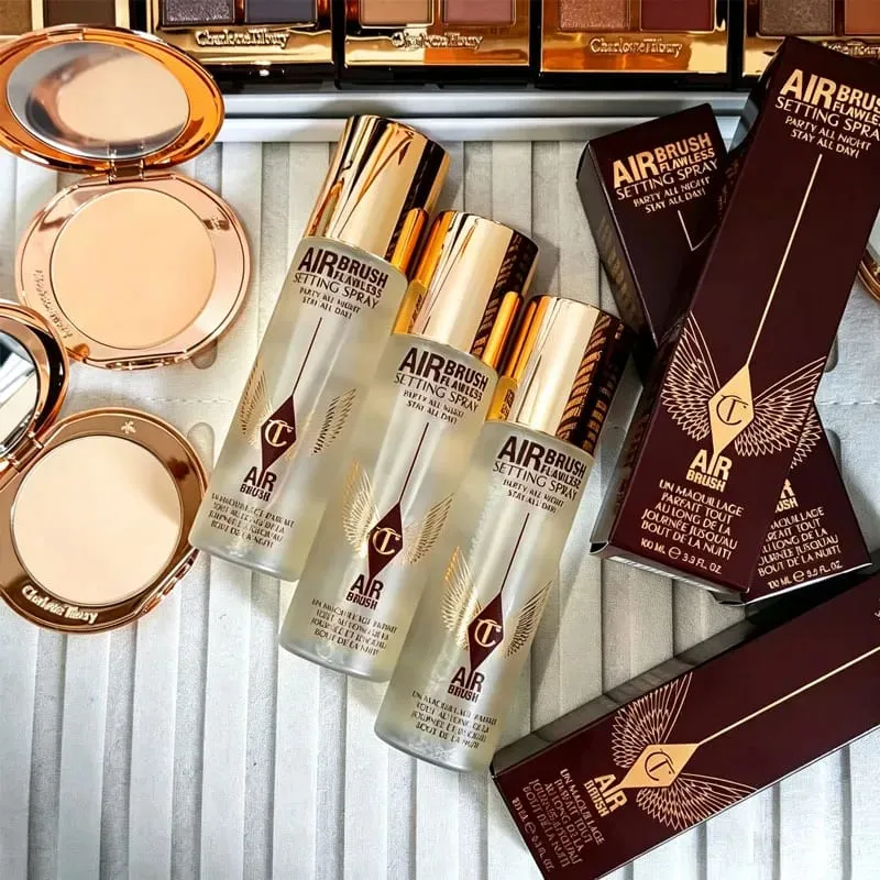 Best Seller CT Makeup Set Four Color Eyeshadow Palette Matte Setting Powder Facial Concealer Effect High-end Lipstick Cosmetics
