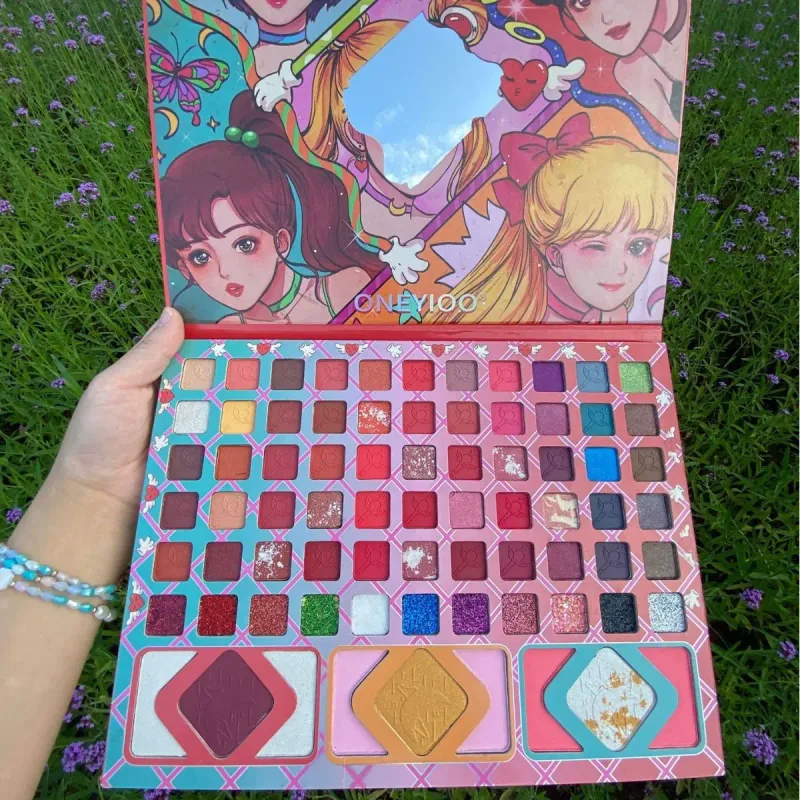 Boutique 96 cores sombra de olho placa shimmer fosco lantejoulas sombra colorida palco bola dedicada néon paleta de sombra beleza