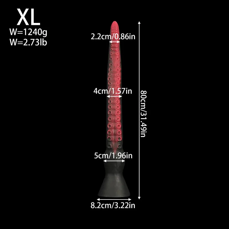 100cm 5 Sizes Silicone Long Tentacle Butt Plug Anal Plug Dildo Anal Deep Stimulator Anus Dilator Masturbator Adult Toys Sex Toy