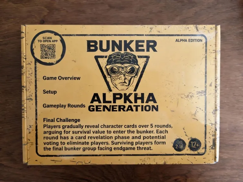 BUNKER: ALPHA GENERATION (versão russa) - Jogo de dedução social apocalíptico para adultos Experiência estratégica de sobrevivência em mesa