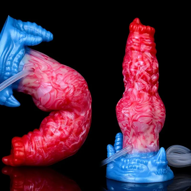Enorme nó esguichando-dildo inflável com forte otário silicone inflat anal plug trainer iniciante brinquedos sexuais para mulheres homens