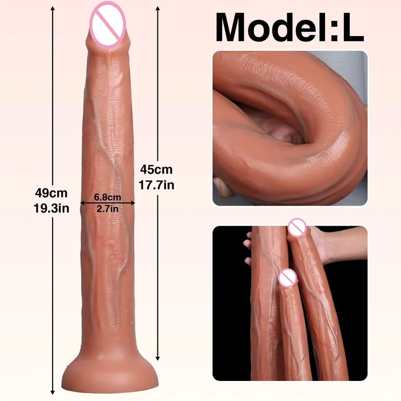 Vibrador longo realista pênis anal estimulador vaginal líquido silicone vibradores brinquedos sexuais para mulheres casais lésbicas homens gay adulto anal