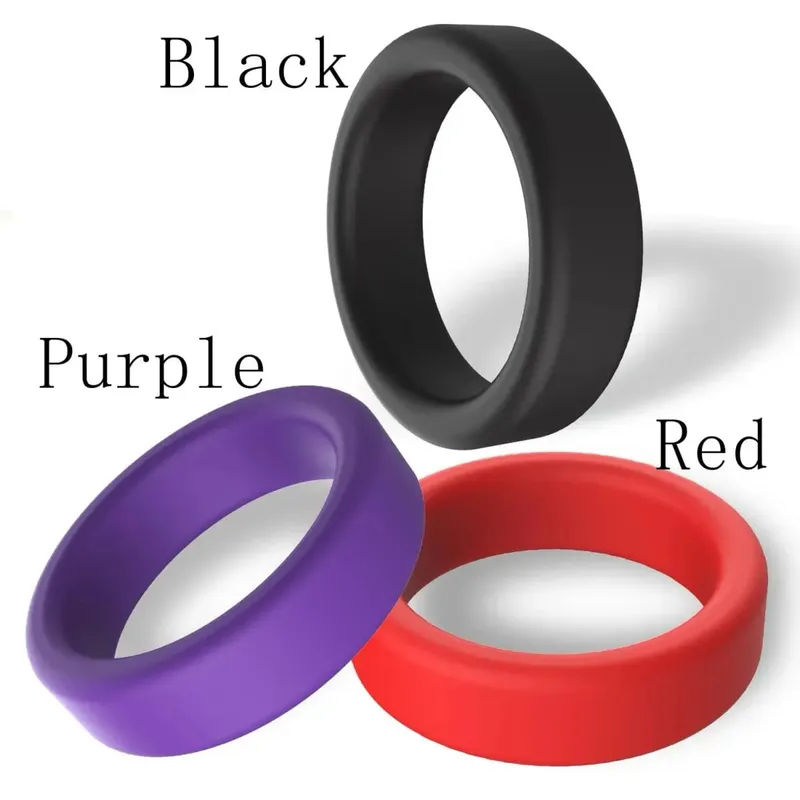 3 pçs/set Anel Peniano Retardar A Ejaculação Silicone Reutilizável Sêmen Anéis Penianos para Homens Ampliação Brinquedos Sexuais Para Homens Anéis de Casal