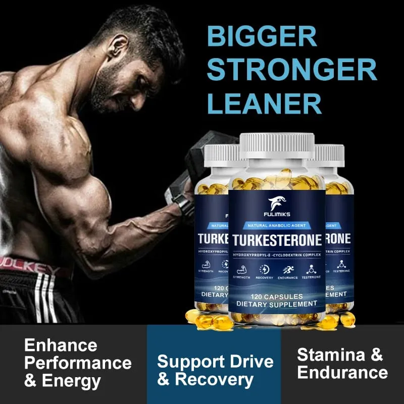 Turkesterone - Boost Energy Improve Endurance Support Energy and Muscle Health - Dietary Supplement - 120 Capsules