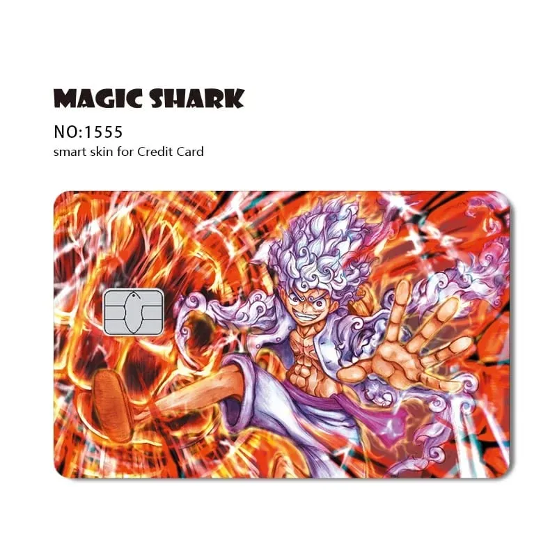 Hot Sale Maigc Shark Anime Chopper Luffy Nami Waterproof Front Side Sticker Film Skin for Credit Debit Card