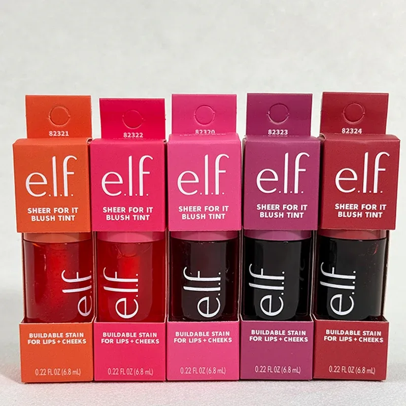 Elf Blush for Lips Cheeks Smooth Liquid Blush Two-ended Lipstick Lip Gloss Long-lasting Makeup Pink Primer for Pore Minimization — image 5