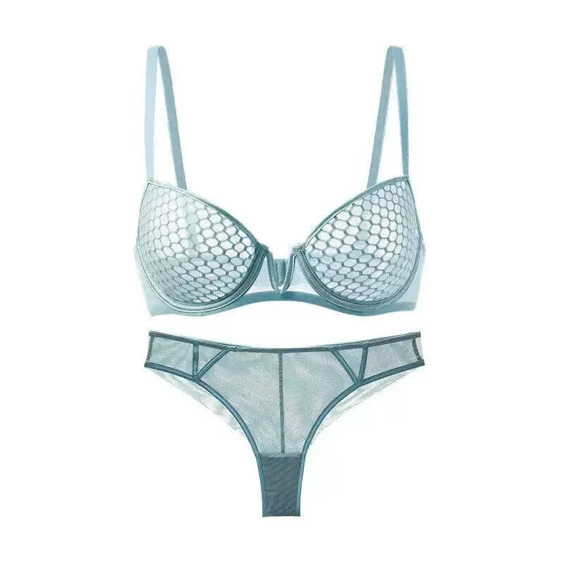 Conjunto de sutiã minimizador ultra-fino para busto grande feminino estilo verão macio underwire suporte lateral anti-flacidez conforto lingerie diária
