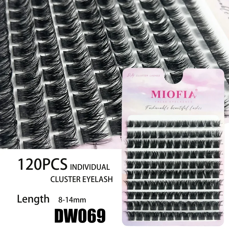 10 Rows 3D Faux Mink Cluster False Eyelashes Cat Eye Lashes Natural Thick Segmented Lashes DIY Eyelash Extensions Makeup Lashes