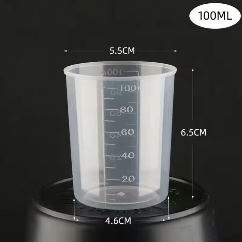 Mini copo de medição de arroz 100/160ml, plástico com jarros de medição de escala, ferramentas de medição de balança de cozinha digital transparente — image 5