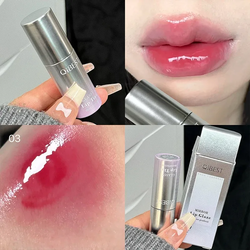 Nước Gương Son Bóng Dưỡng Ẩm Lâu Dài Dễ Dàng Mặc Nước Thủy Tinh Son Men Dưỡng Màu Đỏ Gợi Cảm Lip Tint Trang Điểm