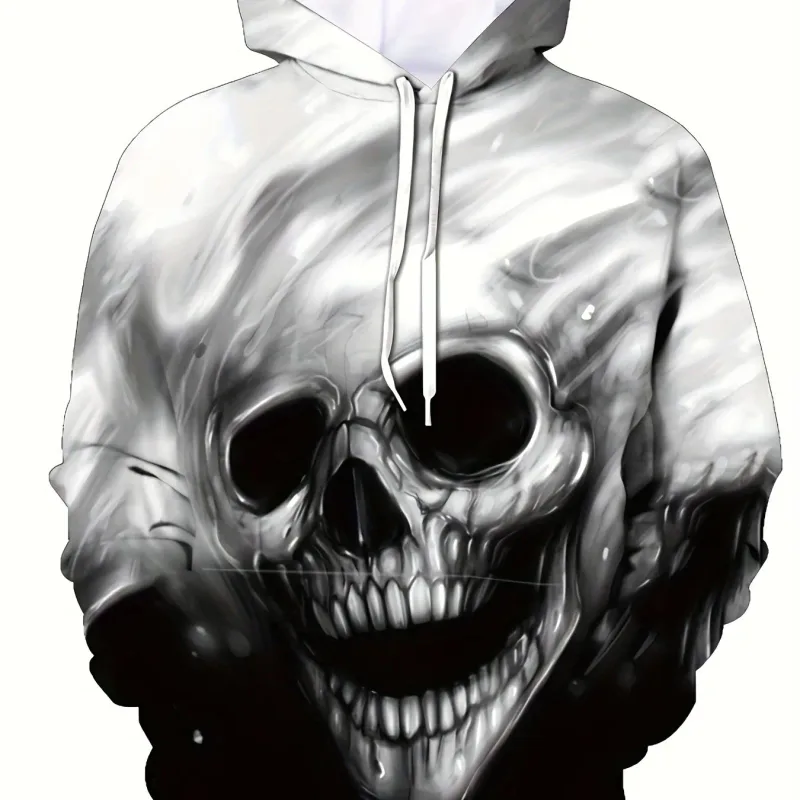 Men's Hoodie 3D Printed Skull sweatshirts outdoors Pullover clothing Daily Fashion Autumn Long Sleeve Hoodies for Men