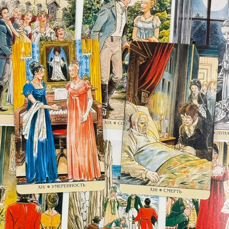 Russian Version Jane Austen Tarot Cards Tаро джейн остин Русская версия Deck Board Table Games — image 4