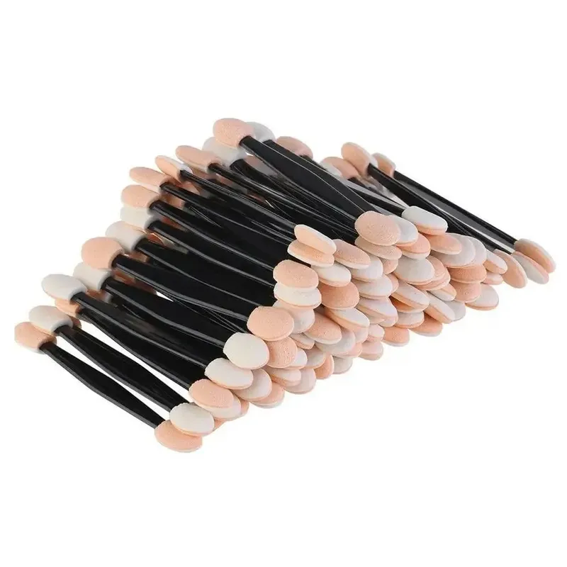 Aplicadores de sombra de dupla face em massa esponja pincéis de sombra de olho descartáveis mini pincéis de maquiagem atacado ferramentas cosméticas — image 6