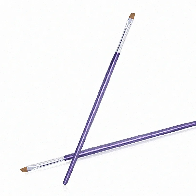 Pincel de maquiagem com lâmina de atualização, pincel ultrafino e plano para delineador de olhos, ferramenta de maquiagem para sobrancelha
