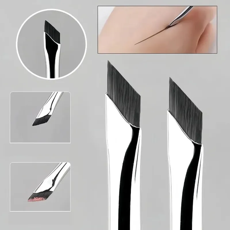 Upgrade Blade Eyeliner Brush Ultra Thin Fine Angle Flat Eyebrow Brush Liner Brow Place Makeup Brush Precise Detail Tools — image 1