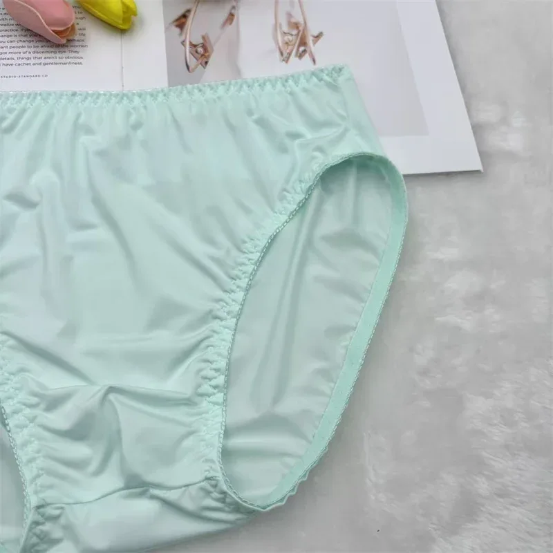 Ultra-Thin Silky Ice Silk Elastic Soft Close-Fitting Fabric Men's Daily Comfort Underwear Breathable Briefs men underwear sexy