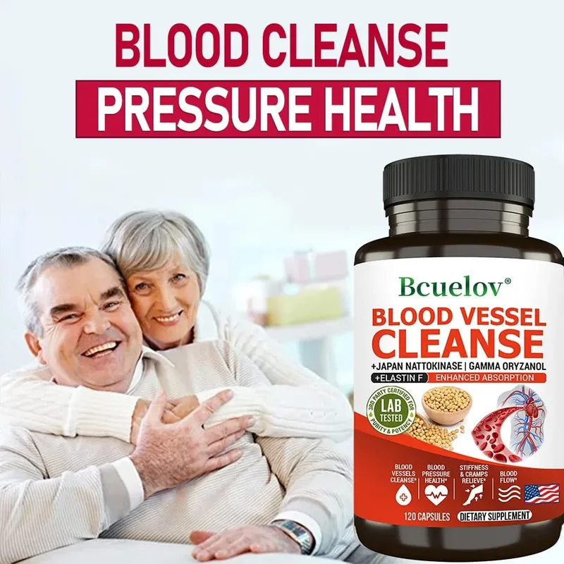 Suplemento de Limpeza Vascular - Aumenta a Absorção, Dissolução, Circulação Sanguínea - Flexibilidade e Elasticidade Circulação