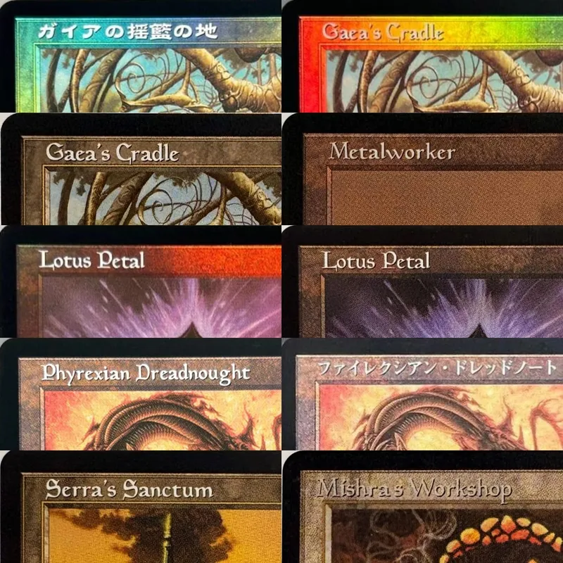 LK2 Gaea's Cradle Intuition Phyrexian Dreadnought Proxy TCG personalizado de alta qualidade/cartões de jogo colecionáveis (papel de núcleo preto) — image 1