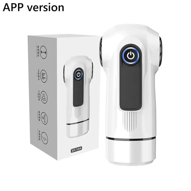 Dispositivo de treinamento masculino usb carga rápida brinquedo adulto avião copo sensual forte vibração três idiomas controle de voz mais rápido