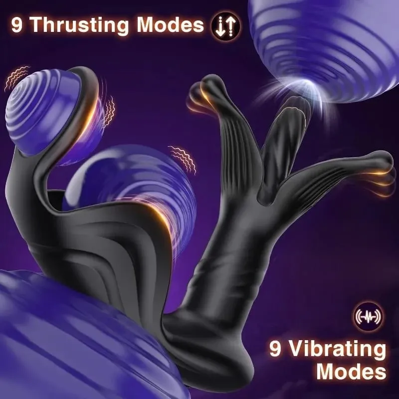 APP Controls Mens Anal Plug Vibrator Thrusting Vibrating Women Clit G-spot Butt Plug Stimulator Prostate Massager Couple Sex Toy — image 2