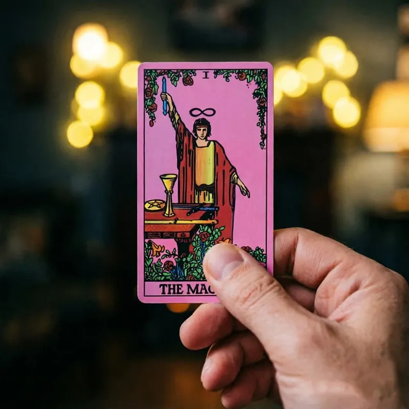 Baralho de tarô clássico rosa, jogo de tabuleiro popular, adivinhação, oráculo, jogo de cartas, psicologia, adivinhação, cartas para iniciantes de tarô