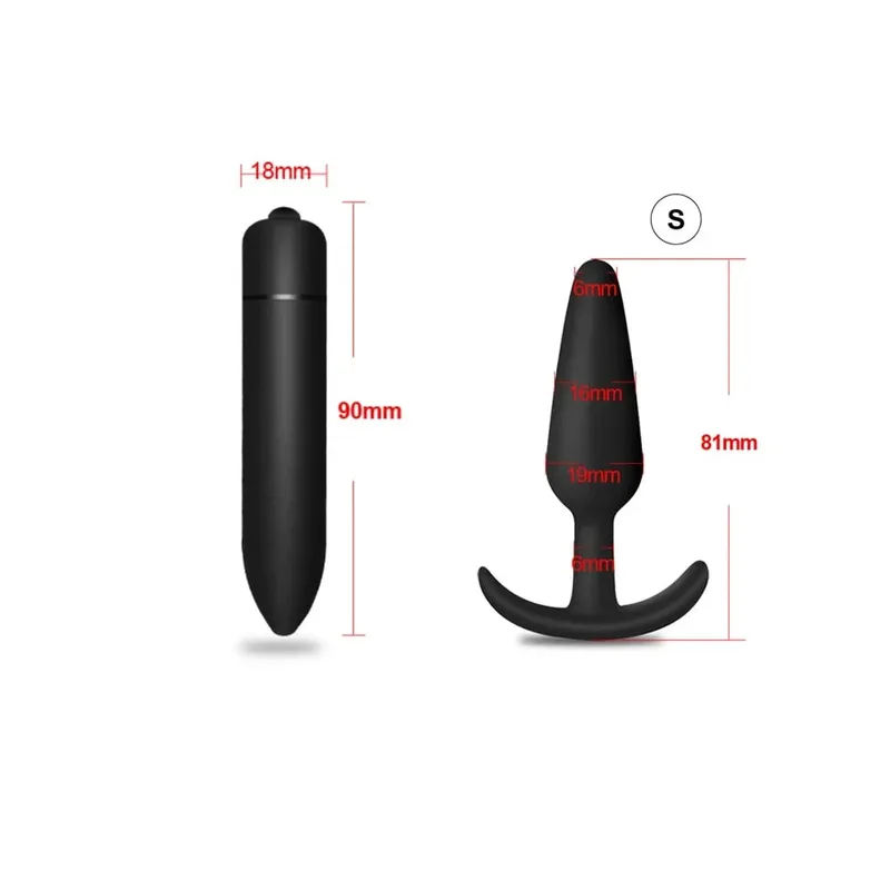 4 pçs iniciante silicone butt plug anal plug para homens massageador de próstata para gay mini bala anal vibrador brinquedo sexual para homens