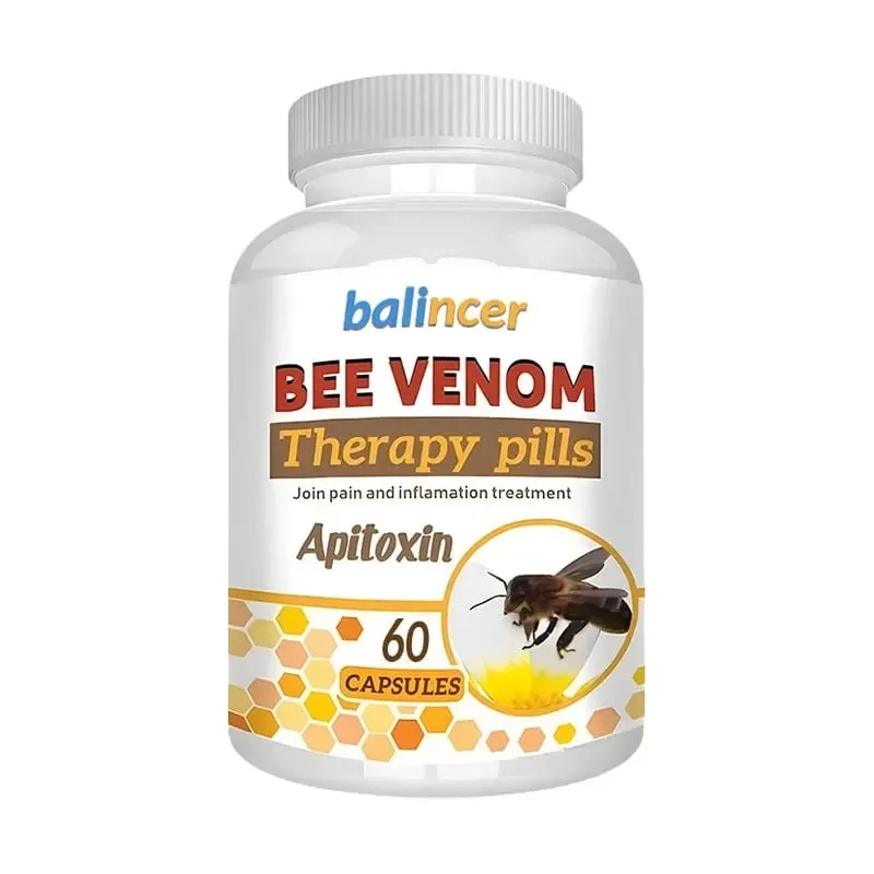 Premium Bee Venom Extract Capsules Immune Boosting Antioxidant Joint and Bone Supplement Non-GMO 120 Capsules