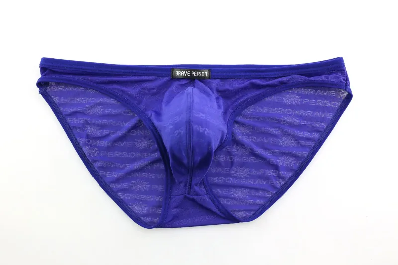 Brave Person New Men String Bikini Mens Briefs Transparent Comfortable Breathable Ropa Interior Hombre