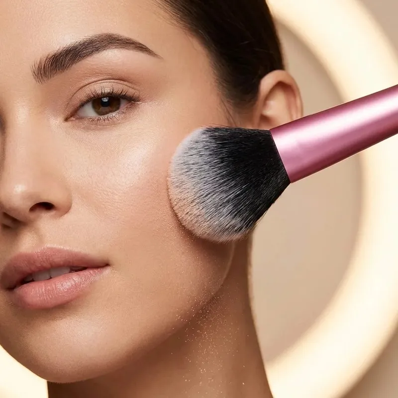 Conjunto de pincéis de maquiagem de cabelo sintético macio, 8 peças, base, blush, sombra, multiuso, ferramentas de beleza cosmética