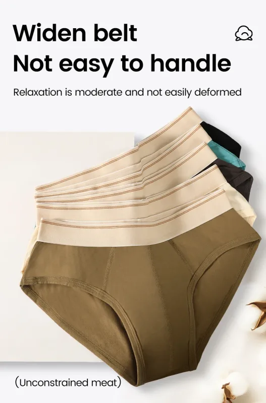 Cueca triangular masculina de algodão puro, respirável e confortável, cintura média, suave para a pele e macia, cueca adolescente 3256810188437944