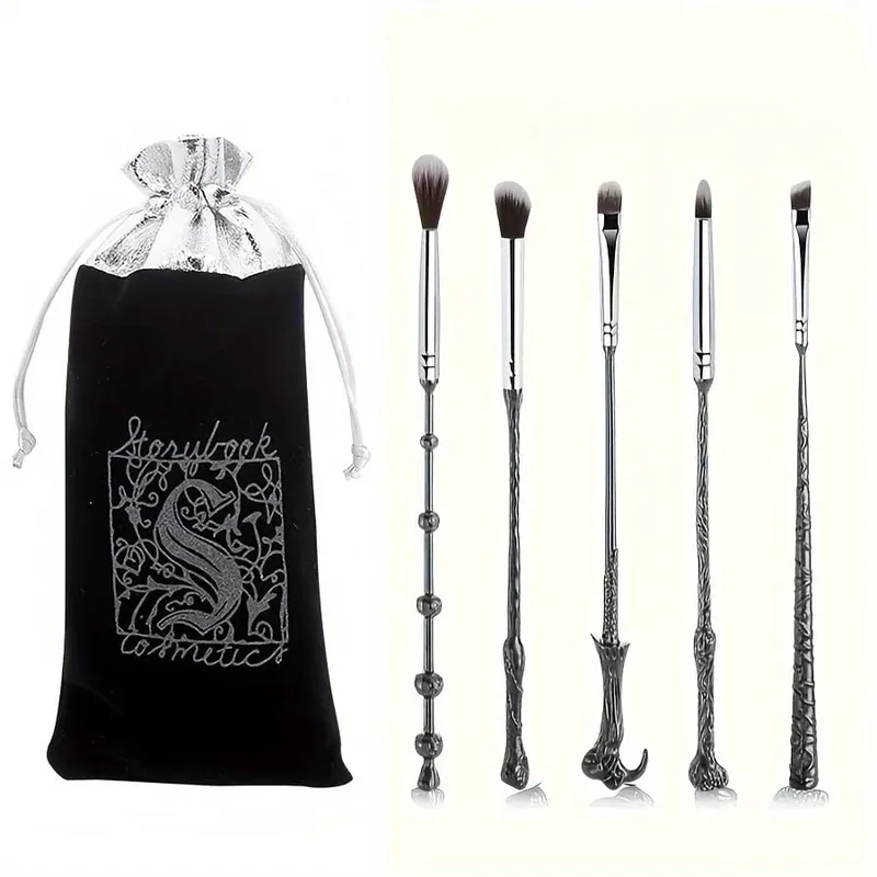 5pcs Wizard Wand Brushes 5 PCS Conjunto de pincéis de maquiagem para mulheres