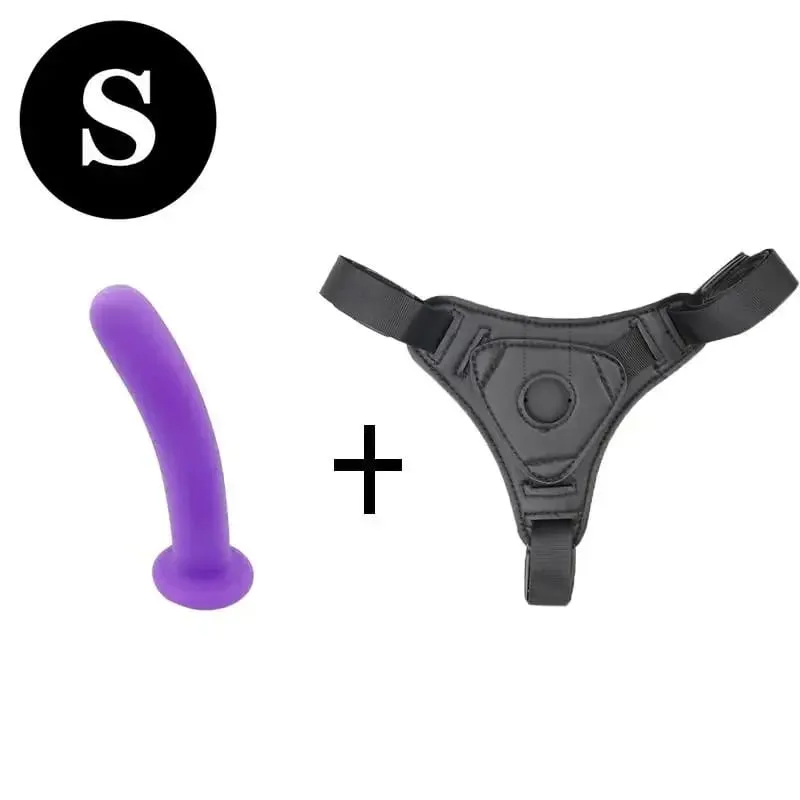 Cinta de silicone ajustável no conjunto de arnês vibrador s m l tamanhos calcinha pênis realista para mulheres casais lésbicas g-ponto anal vaginal