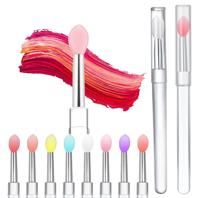 3/5/10PCS Reusable Lip Brush Silicone Lip Mask Applicator Transparent Lipstick Tool For Lip Gloss Eyeshadow Brushes Makeup Tools — image 1