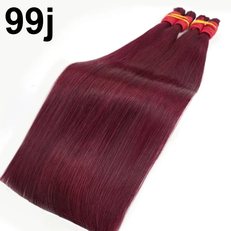 Kein Schuss, 100 % Echthaar-Extensions, Remy-Echthaar, unverarbeitetes natürliches schwarzes indisches Jungfrau-Haar, geflochten für Frauen