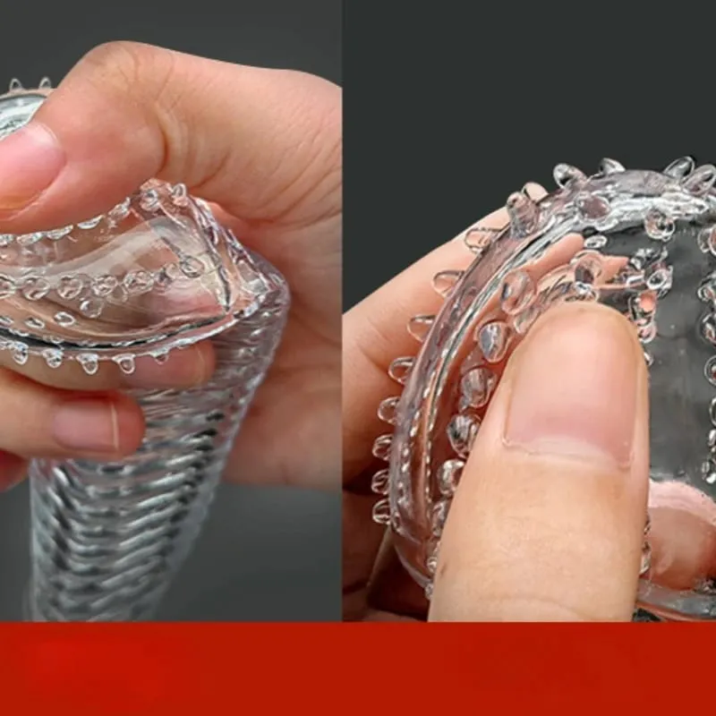 4 tipos de preservativo de cristal manga para ampliação do pênis ejaculação retardada jogos adultos sm brinquedos sexuais para homens casais