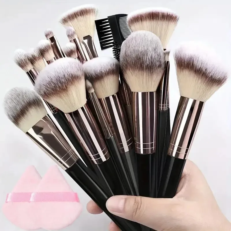 Professional 3-20PCS Makeup Brushes Set Eyeshadow Foundation Concealer Blending Blush Brush Kabuki Soft Fluffy Women Beauty Tool — image 1