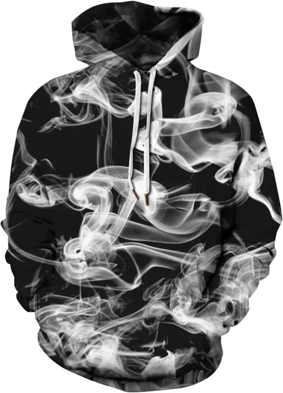 Mens Graphic Hoodies Unisex Novelty Print Hoodie, 3D Pattern Pullover Sweatshirt With Pocket, Long Sleeve Warm Graphic Hoodie Me
