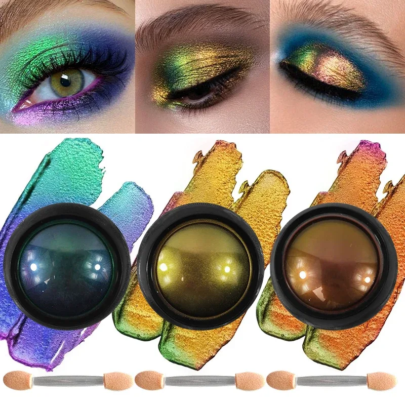 Pó de sombra camaleão multicromado, pigmento holográfico multicromo para maquiagem dos olhos, arte em unhas, cosplay