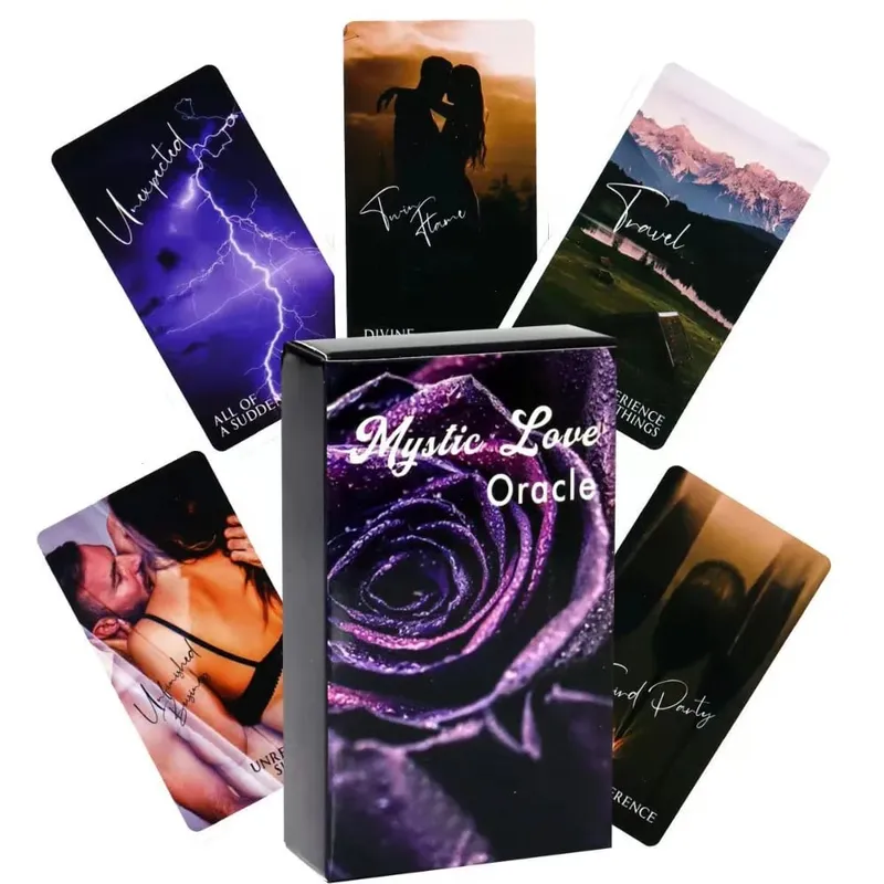 10.3*6cm Mystic Love Oracle Deck 79 Pcs Cartões LOVE ORACLE Deck Tarot Deck Twin Flame Deck Mensagens