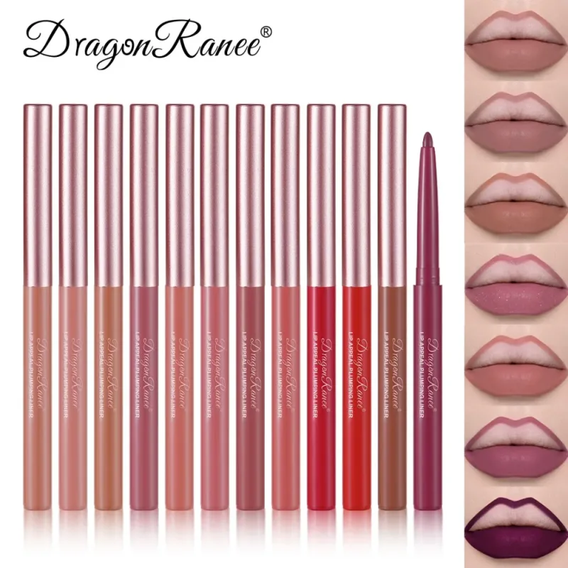 Shimmer Matte Crayon Lip Liner Pencil Waterproof Long Lasting Nude Bean Paste Red Lipstick Velvet Lip Contour Outline Makeup