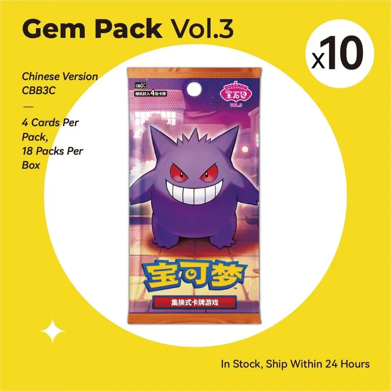New Gem Pack Vol 2 Cards Scarlet and Violet Trading PTCG Box Eevee Eeveelution Gem Pack 2 Collection Toy Gift Original 100%