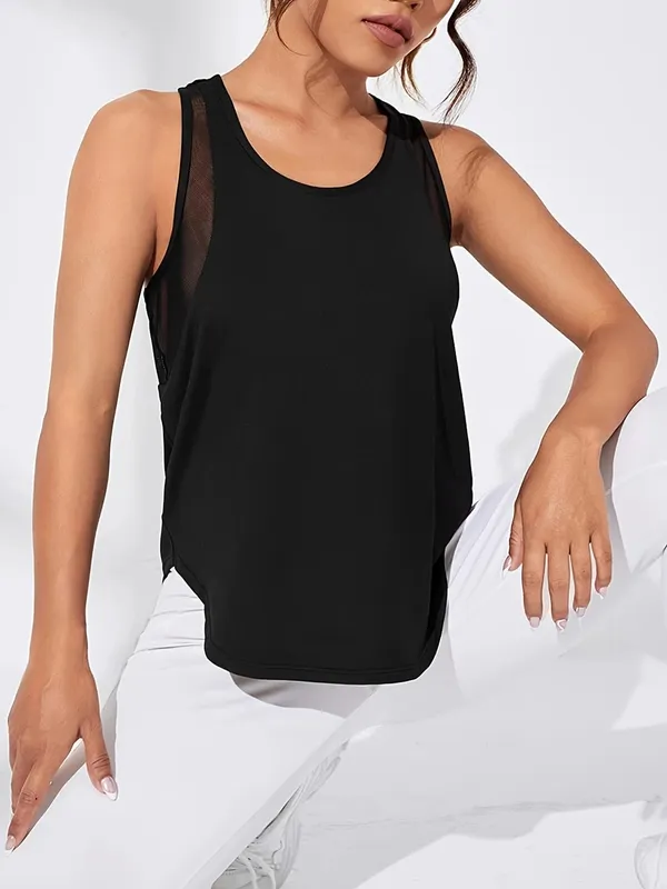 Verão sólido sem mangas topos das mulheres de secagem rápida colete esportivo solto respirável macio ginásio ao ar livre wear básico camisas tanque da mulher