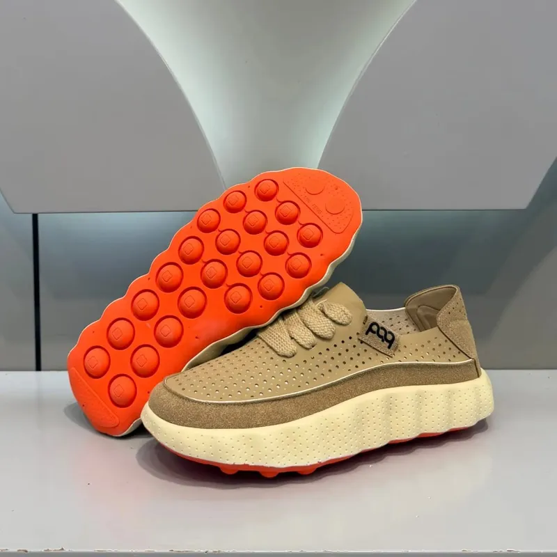 Novo verão dos homens tênis respirável tênis de corrida plataforma grossa sapatos casuais antiderrapante masculino caminhada ao ar livre calçado de corrida — image 2